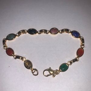 Women’s gold and stone bracelet
